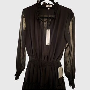 Nordstrom Black Sheer Dress